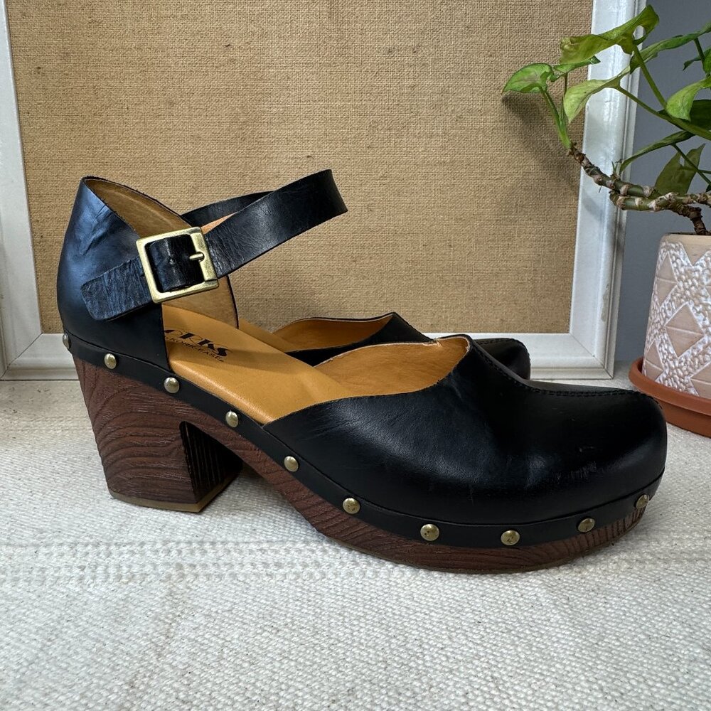 Korks by Kork Ease Women's Size 11 Boho Platform Black Leather
